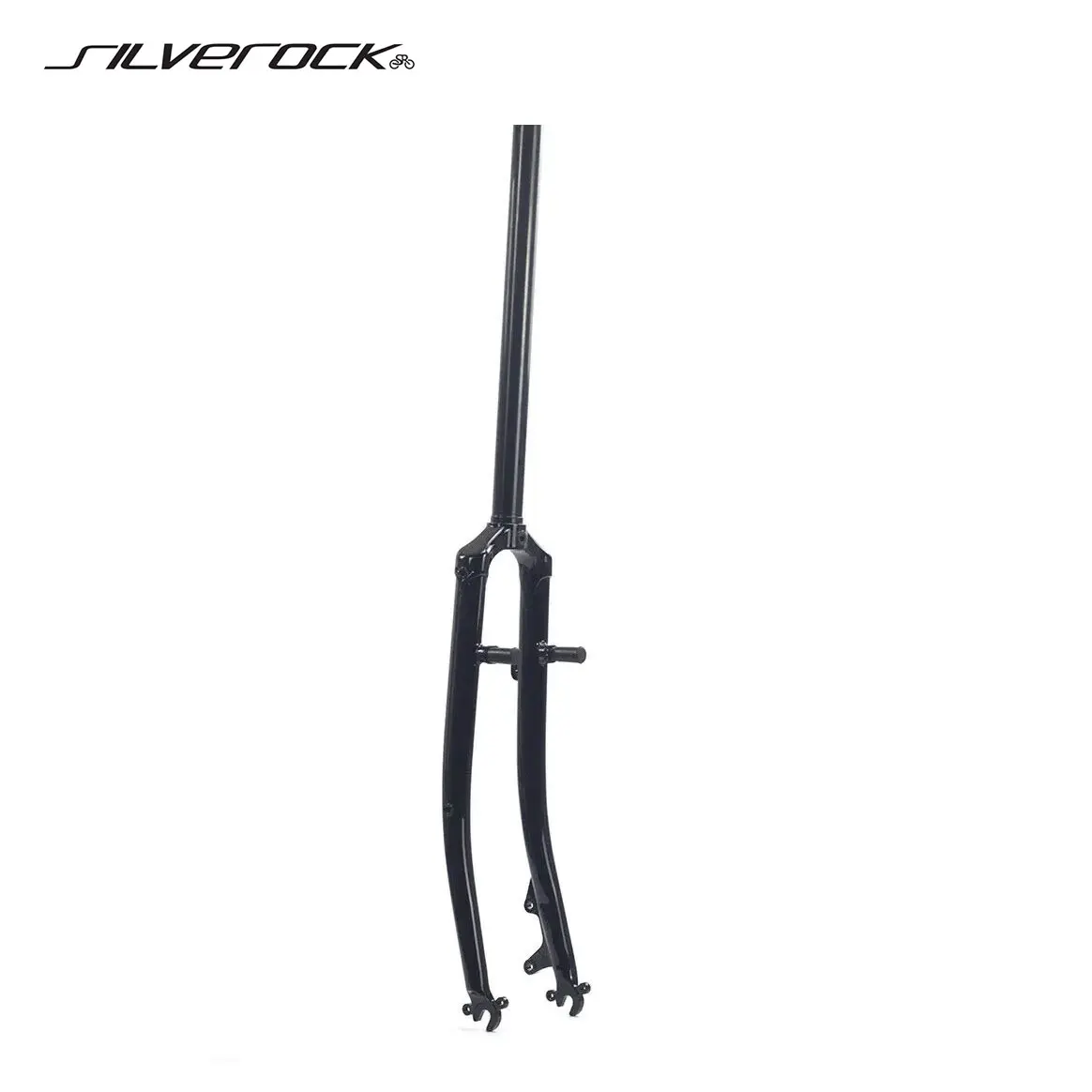

SILVEROCK Chrome Steel Road Bike 700C Rigid Fork inch 25.4mm 1 1/8 Disc V Brake Threadless Lug Classical Road Bicycle Forks