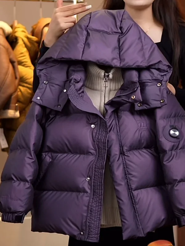 

Утепленная хлопковая куртка-пуховик для девочек, длинная, теплая, зимняя, повседневная, в корейском стиле, модная верхняя одежда