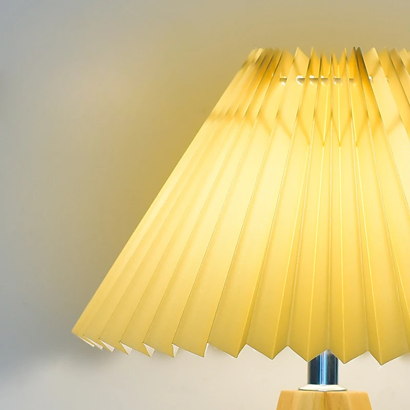 Agradável nordic retro candeeiro de mesa quarto decoração lâmpada cabeceira madeira maciça luz da noite