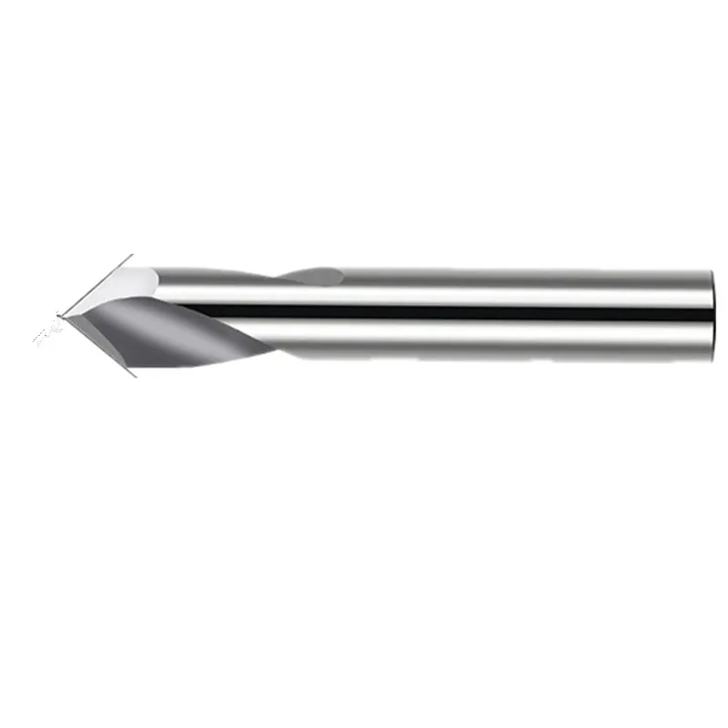 Diameter2 3 4 5 6 8 10 12mm*50 60 75mm*90 angle gold coating solid tungsten carbide chamfer cutter  cnc cutter bits