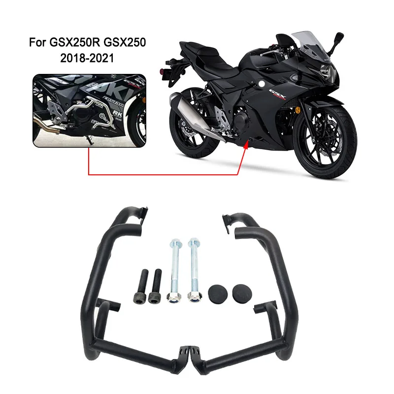 

GSX250R GSX250 Front Engine Guard Highway Crash Bar Protection For Suzuki GSX 250R GSX 250 2018-2021 Motorcycle Accessories