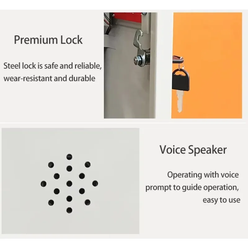Smart Locker Commercial smart cabinet, anti-collision thick plate, simple maintenance, for bus station travelers luggage deposit