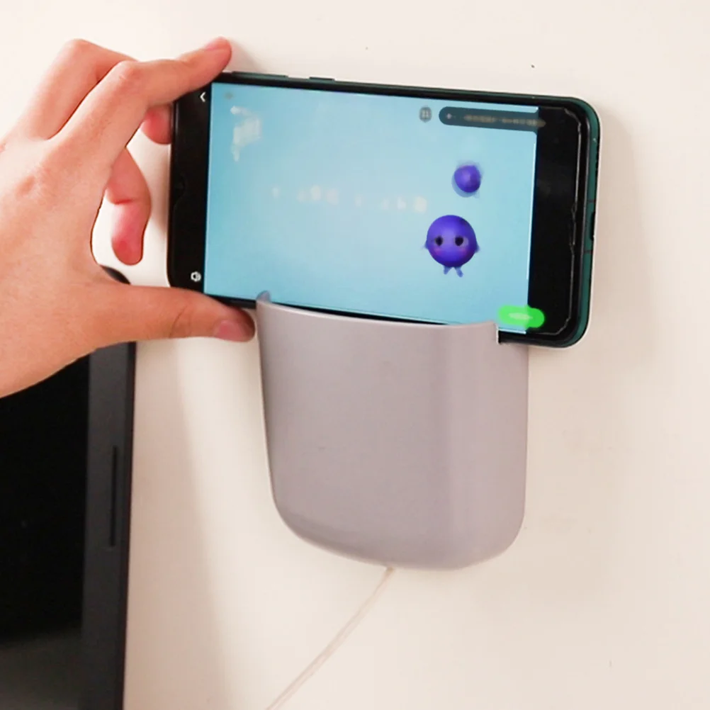 10 Buah Kotak Penyimpanan Remote Control Terpasang Di Dinding Desain Tanpa Lubang untuk Kunci Pena Kosmetik Organizer Kotak Perekat Dinding Plastik