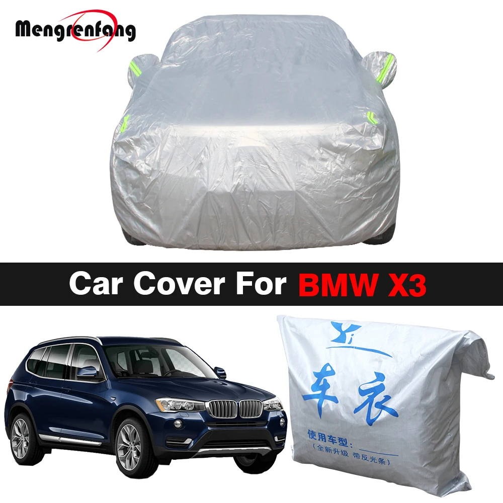 

Full Car Cover For BMW X3 2003-2022 SUV Outdoor Anti-UV Sun Shade Rain Snow Wind Prevent Cover All Weather Suitable