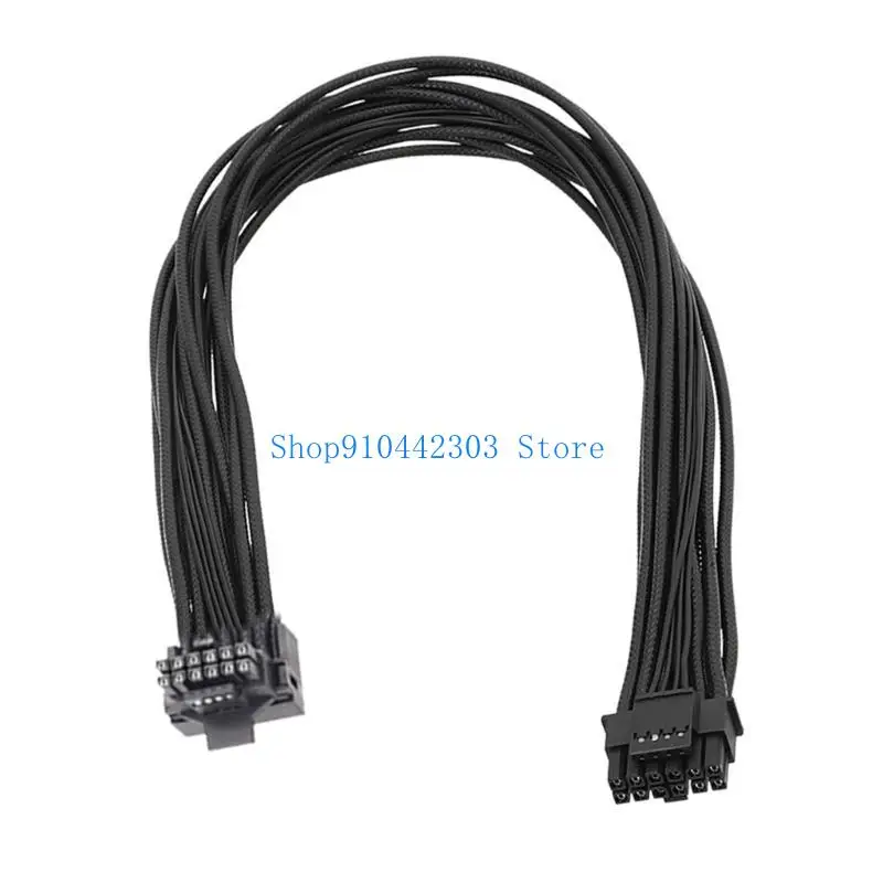 L4MD PCIE5.0 16 to 16Pin Cable 24AWG 12VHPWR Power Supply 16Pins Module Cable Graphics Card ATX3.0 Embossed Line 12+4PIN