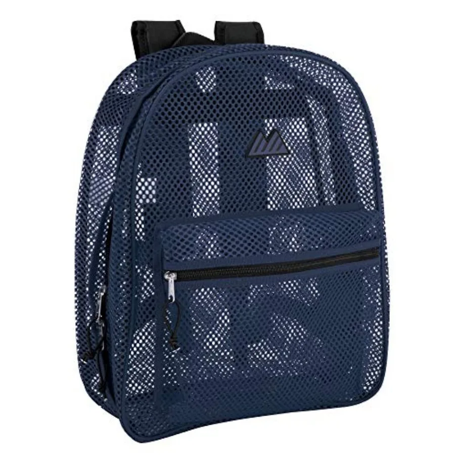 

Mesh Backpacks for,Adults, School, Beach, and Travel, Colorful Transparent Mesh Backpacks with Padded Straps Large