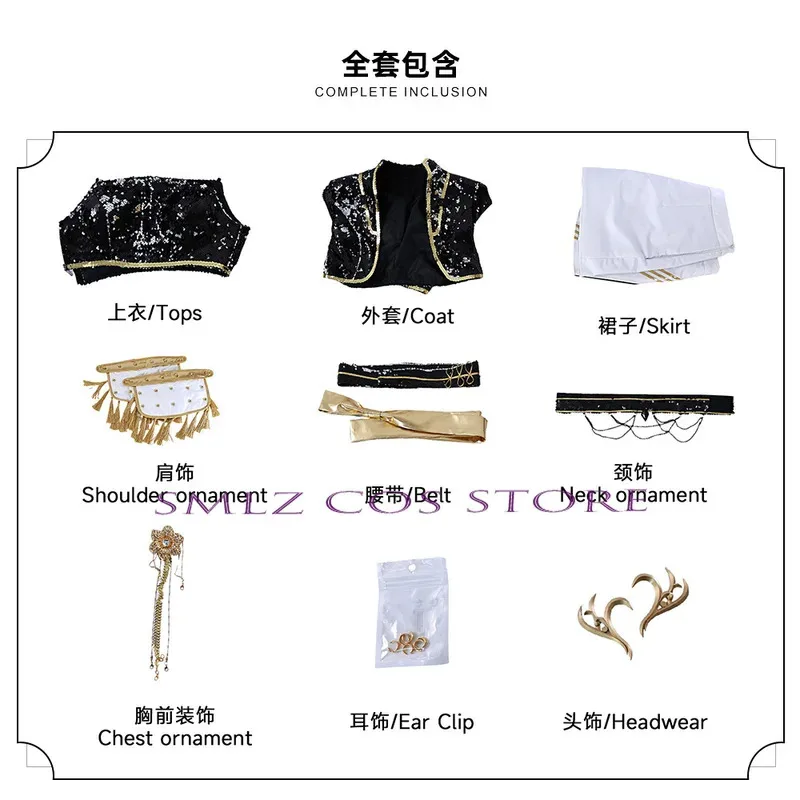 CyKpop Demon Golden Cos Hunter Rumi Mira Cosplay Zoey Cosplay abrigo negro peluca actuación disfraz mujer Halloween juego de rol