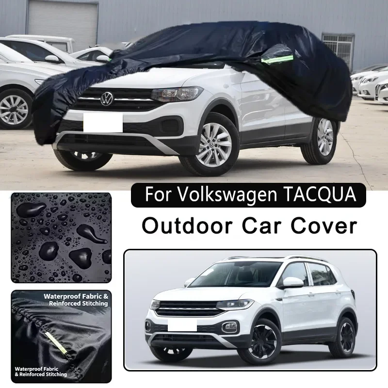 

For Volkswagen TACQUA Car Covers Outdoor Waterproof Dustproof Sun Rain Snow Protection Thick Oxford Cloth Car Accessories