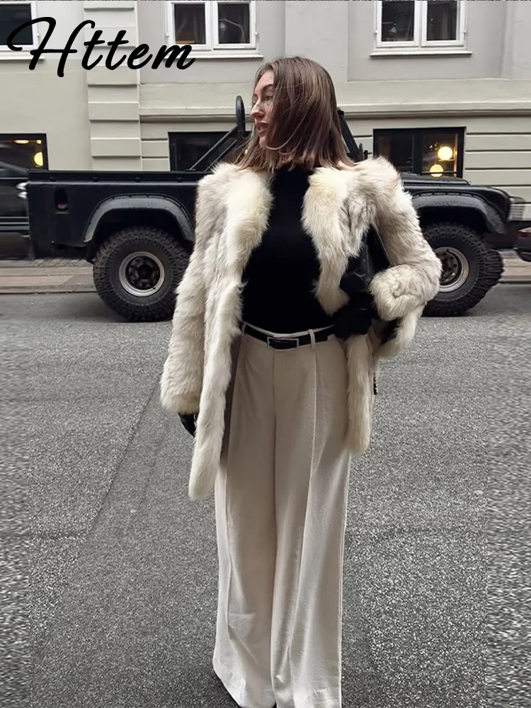 エレガントなフェイクファーOネックコート レディース ゆったり 長袖 オープンステッチ オールマッチ アウター 2025 ファッション 秋冬 暖かいコート