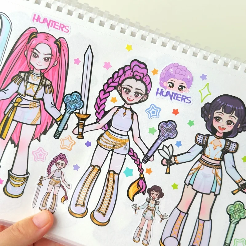 6/10/16 قطعة k-pop caçadores de Demôalos شخصية dos desenhos أنيمادوس mudanza adesivo à probe dwaterproof kawa estetica crian