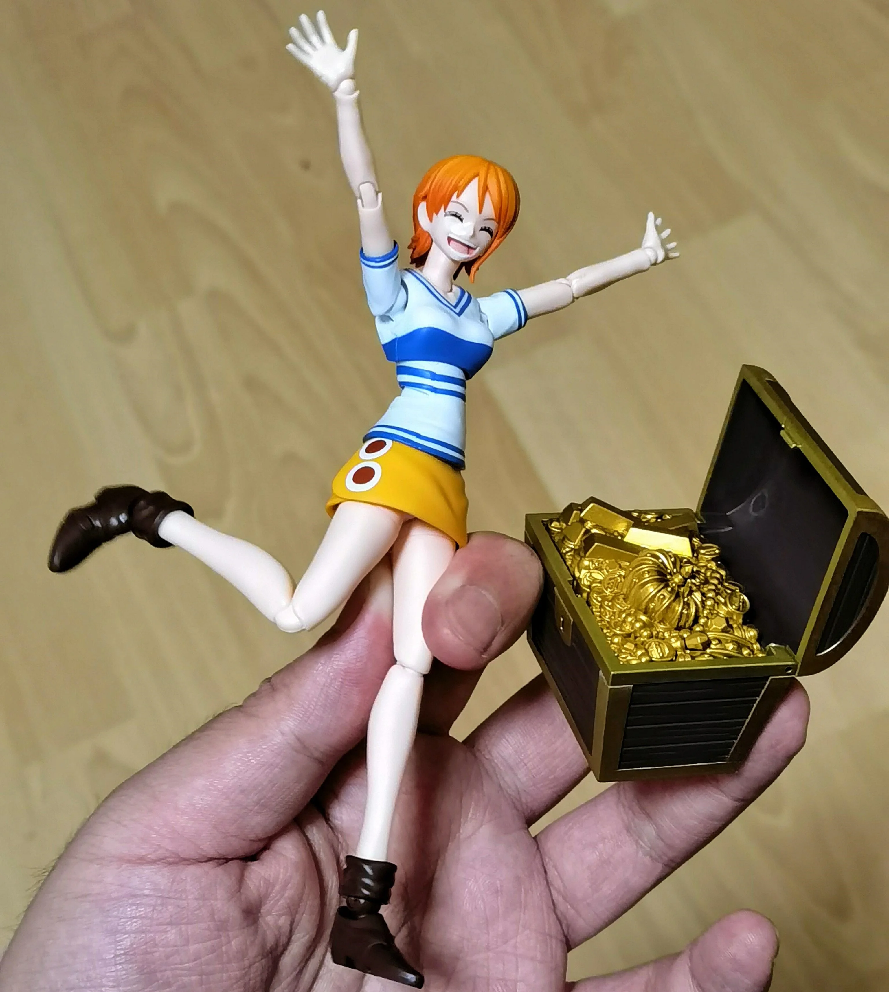 반다이 원피스 S.H.Figuarts Shf Monkey · D · Luffy Nami Romance Dawn Gk 애니메이션 액션 피규어 모델 장난감, 데스크탑 컬렉션