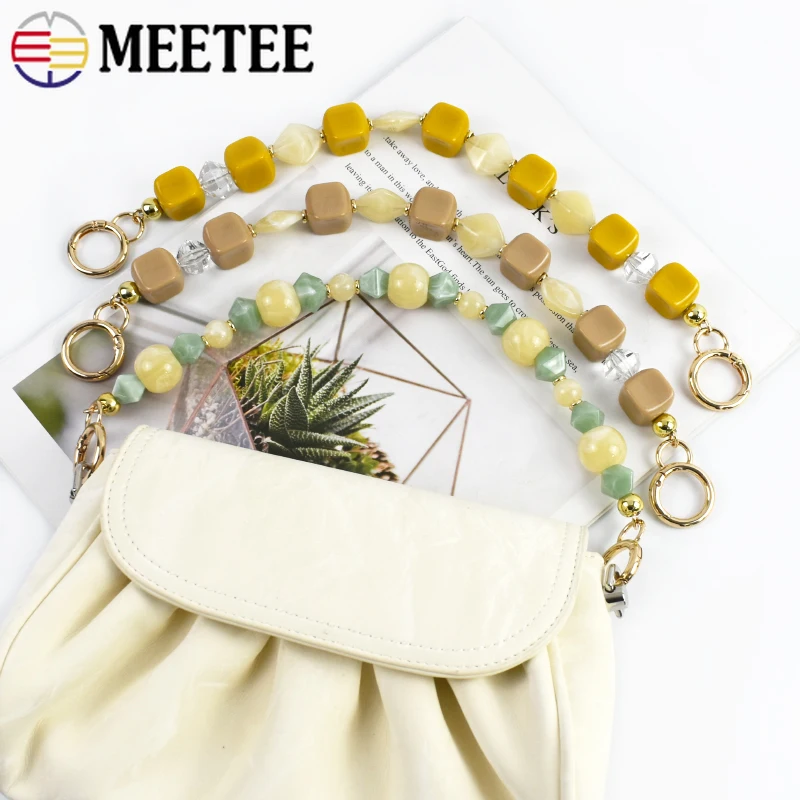 

1/2/5Pcs Color Resin Bags Chain Metal O Ring Buckle Women Purse Replace Shoulder Strap Chains Handmade Accessories for Handbags