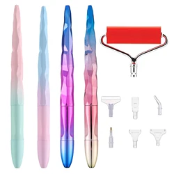 5D Diamond Painting Tool Plating color Point Drill Pen With Plastic Pen Heads Roller Tape DIY Set Diamond Embroidery Accessories