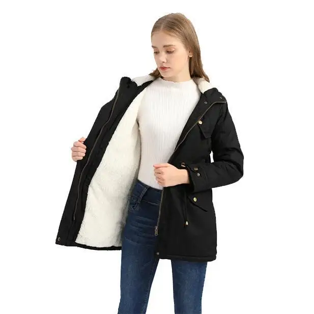 Women's Thickened Waterproof Rain Jacket Outdoor Spring 2026 Cotton Coat Fashion Ladies' Clothing No Brand Registered Trademark