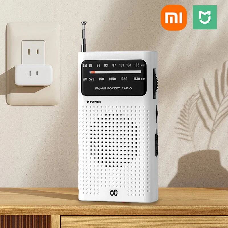 

Xiaomi Mijia полнодиапазонное Am FM-радио портативное радио-указатель W-908 Hi-Fi аналоговое радио лучший прием карманное радио для пожилых людей