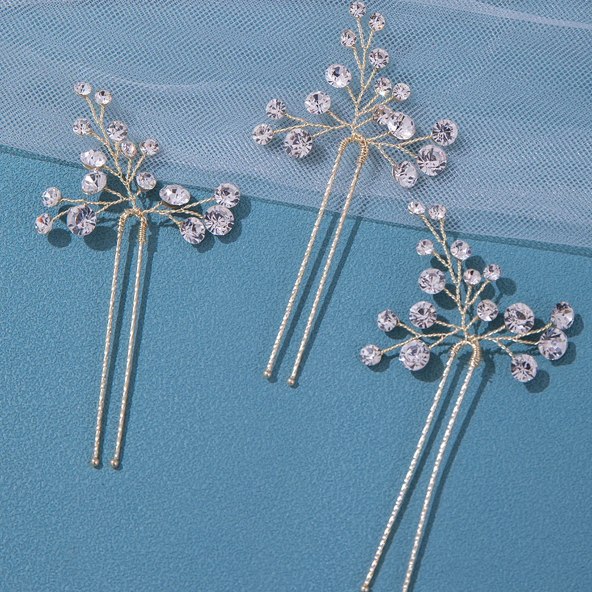 เครื่องประดับผมมุกของผู้หญิงกิ๊บติดผมแบบเรียบง่ายทำมือที่ติดผมกิ๊บติดผมสำหรับเจ้าสาวชุดเครื่องประดับผมแต่งงานสามชิ้น