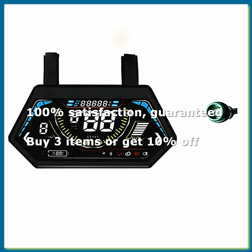 ●UKS6 Electric Scooter LCD Meter Color Screen 24V-72V Electric Bicycle Dashboard E-Bike Smart Display Waterproof 5PIN