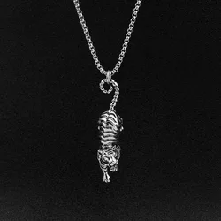 Alloy Tiger Pendant Necklaces For Women Men Vintage Jewelry Animal Necklace Ethnic Hombre Punk Accessories Valentine's Day Gift