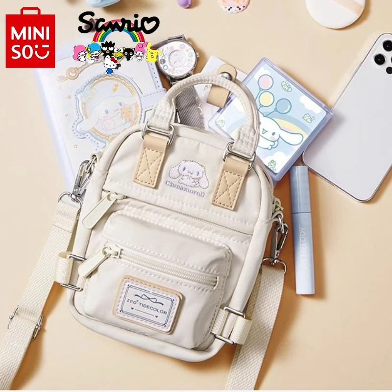 Miniso Sanrio 2024 nowa damska torba Crossbody modna wysokiej jakości dziewczęca torba mobilna Casual uniwersalna torebka damska