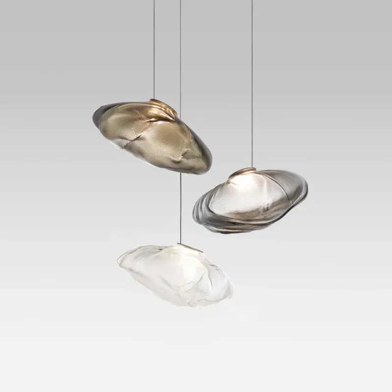 

Creative Design Led Chandelier Pebble Glass Nordic Luxury Pendant LampLighing Living Dining Room Furniture Home Decor Fixtures