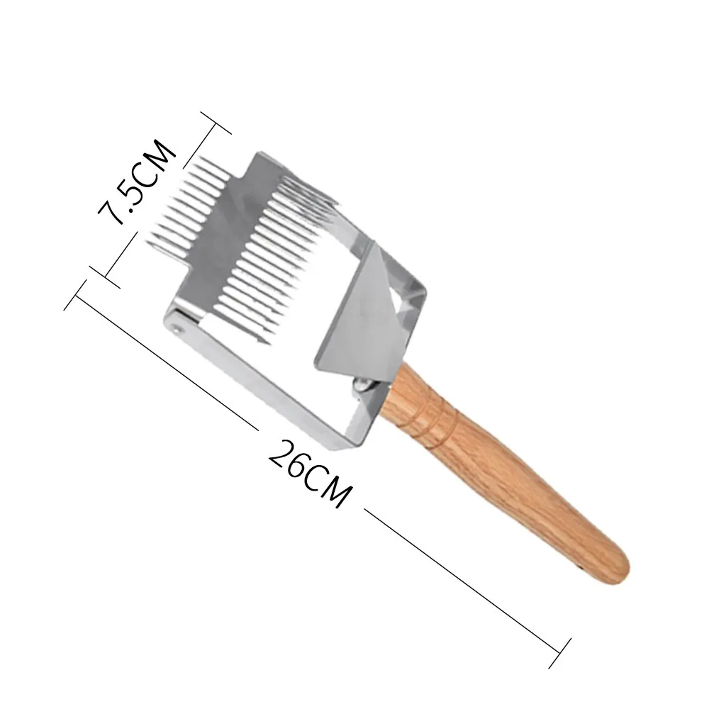 Beekeeping Uncapping Honey Knife 17 Pin Double-Headed Slider Fork Bee Hive Tools Honeycomb Scraper For Beekeeper Suppiler