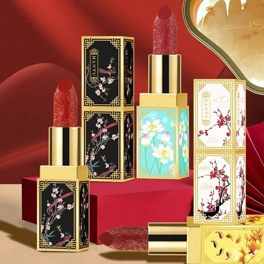الجمال النمط الصيني المخملية أحمر الشفاه طويلة الأمد 6 اللون ماتي ملمع الشفاه تجميل ضد الماء أداة حريري ضباب الشفاه الصقيل النساء