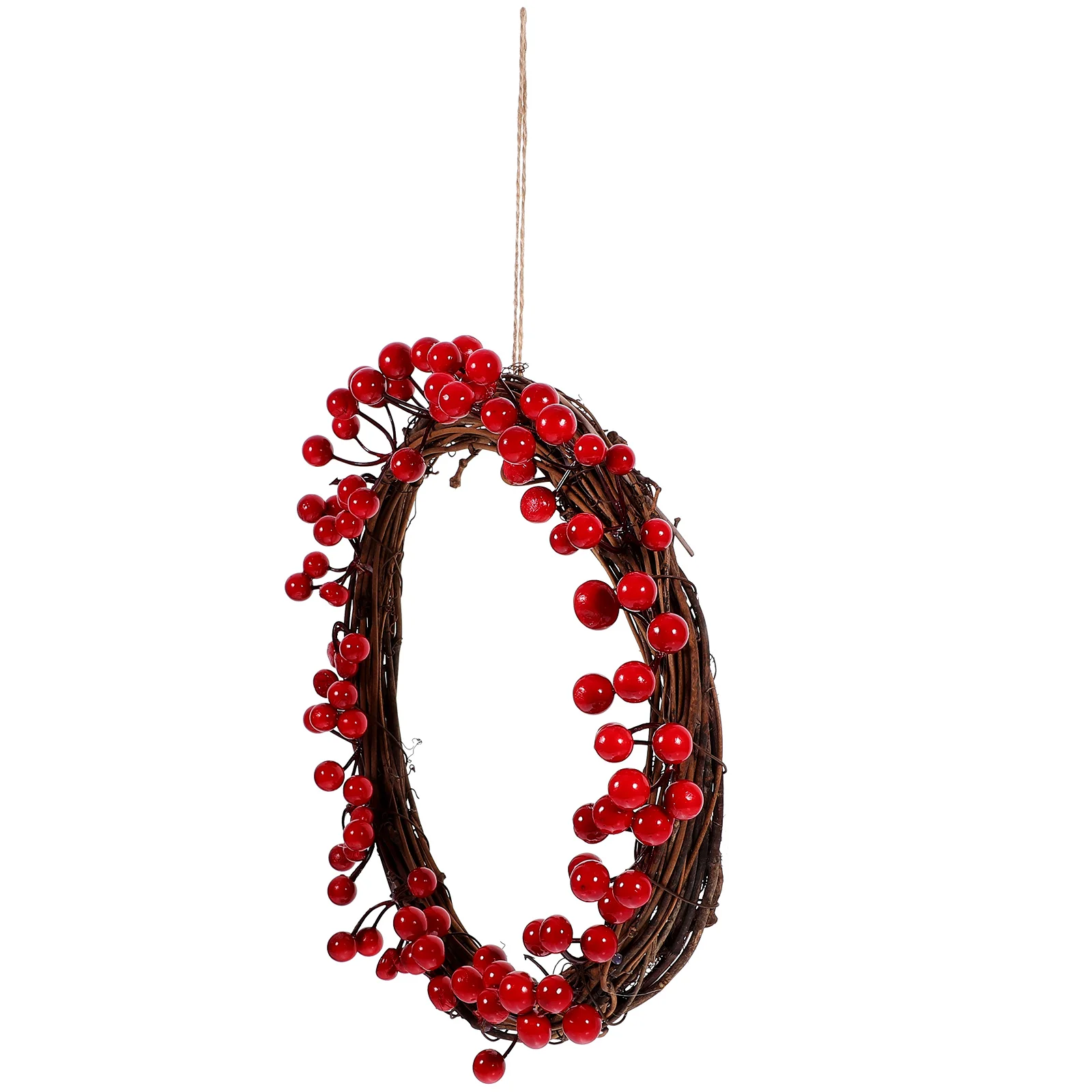 

Artificial Berry Wreath Wreaths Holiday for Front Door Bauble Small Indoor Decoration Home