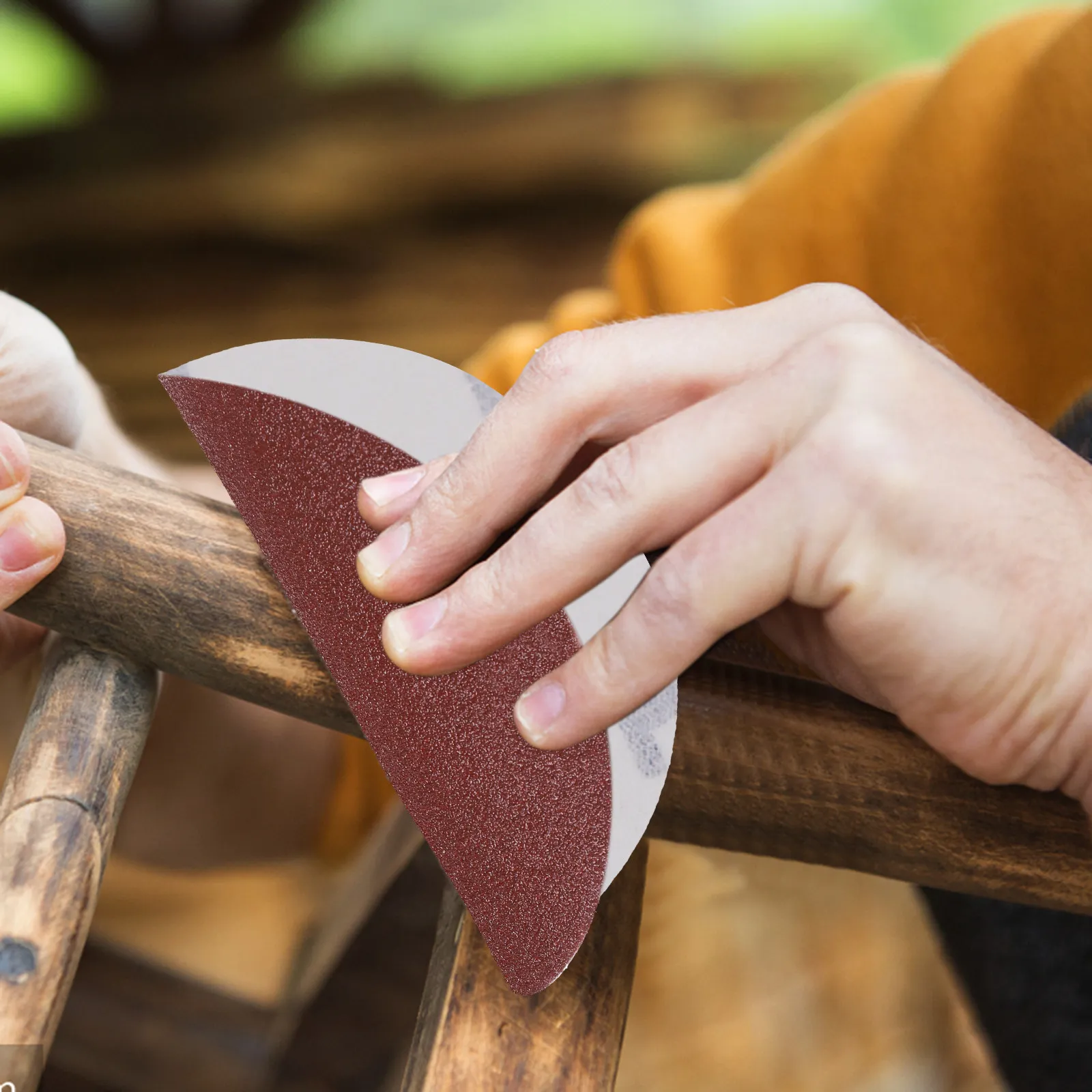 

50Pcs Angle Sanding Disc Hook and Loop Backing Pad for Metal Wood Stone Glass Polishing High Wear Resistant Alumina Sandpaper