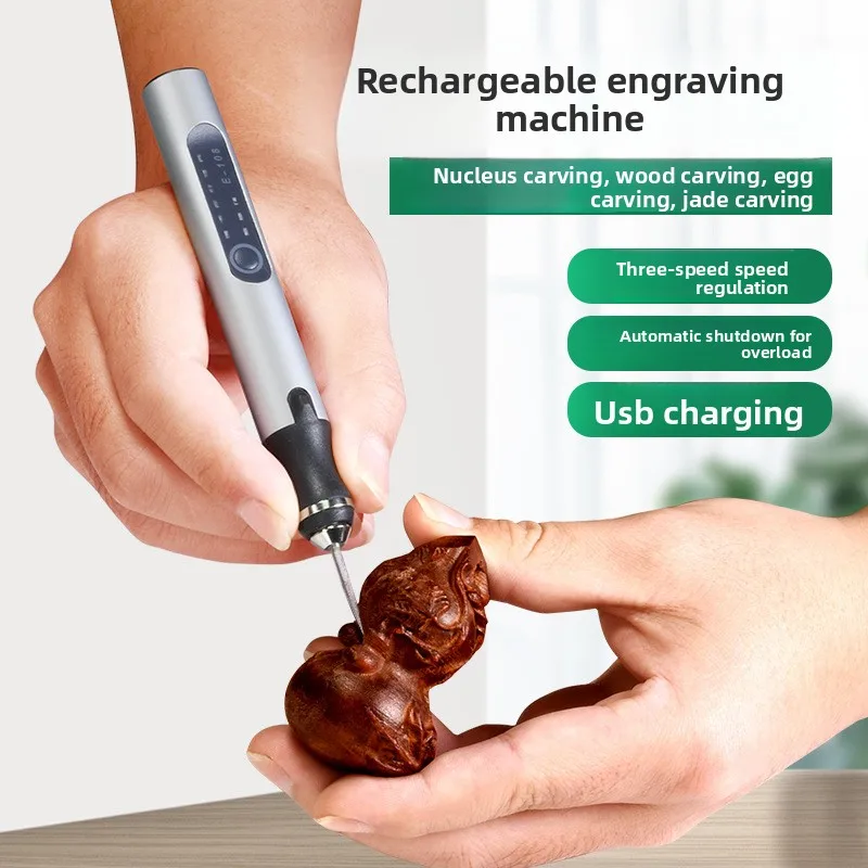 Electric Engraving Pen, USB Rechargeable Cordless Engraving Machine,DIY Rotary Engraver for Jewelry Wood Glass Stone Carving