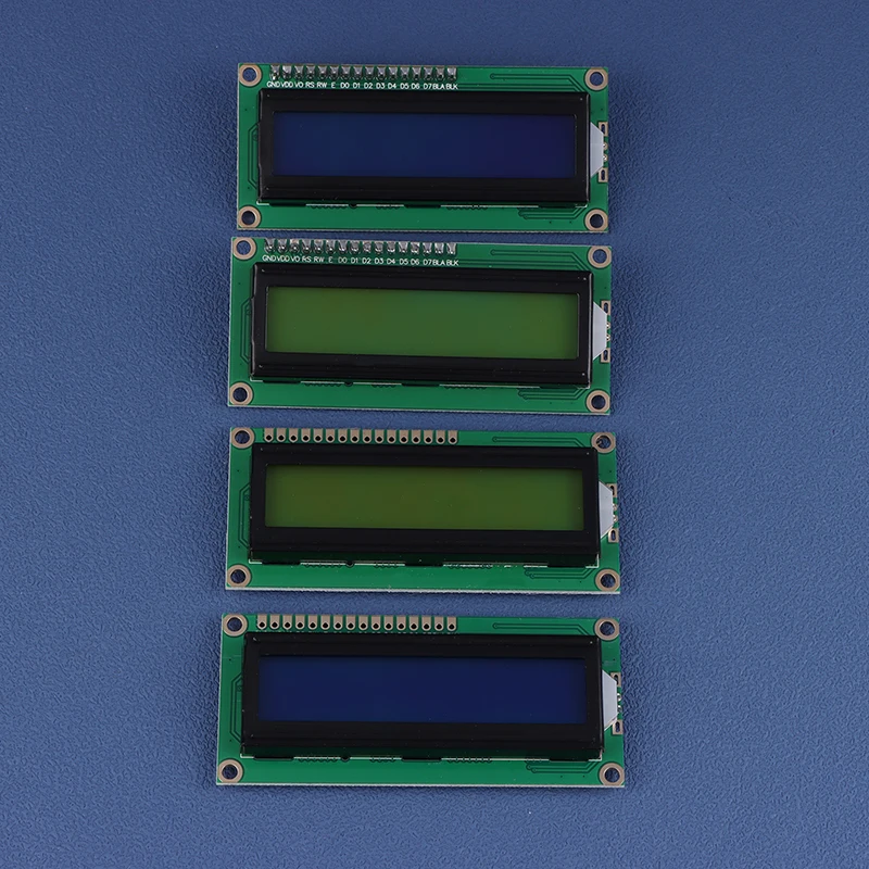 Módulo de Interface de Display LCD para Arduino, Tela Azul, Amarela, Verde, Caracteres 16x2, PCF8574T, PCF8574, IIC, I2C, 5V