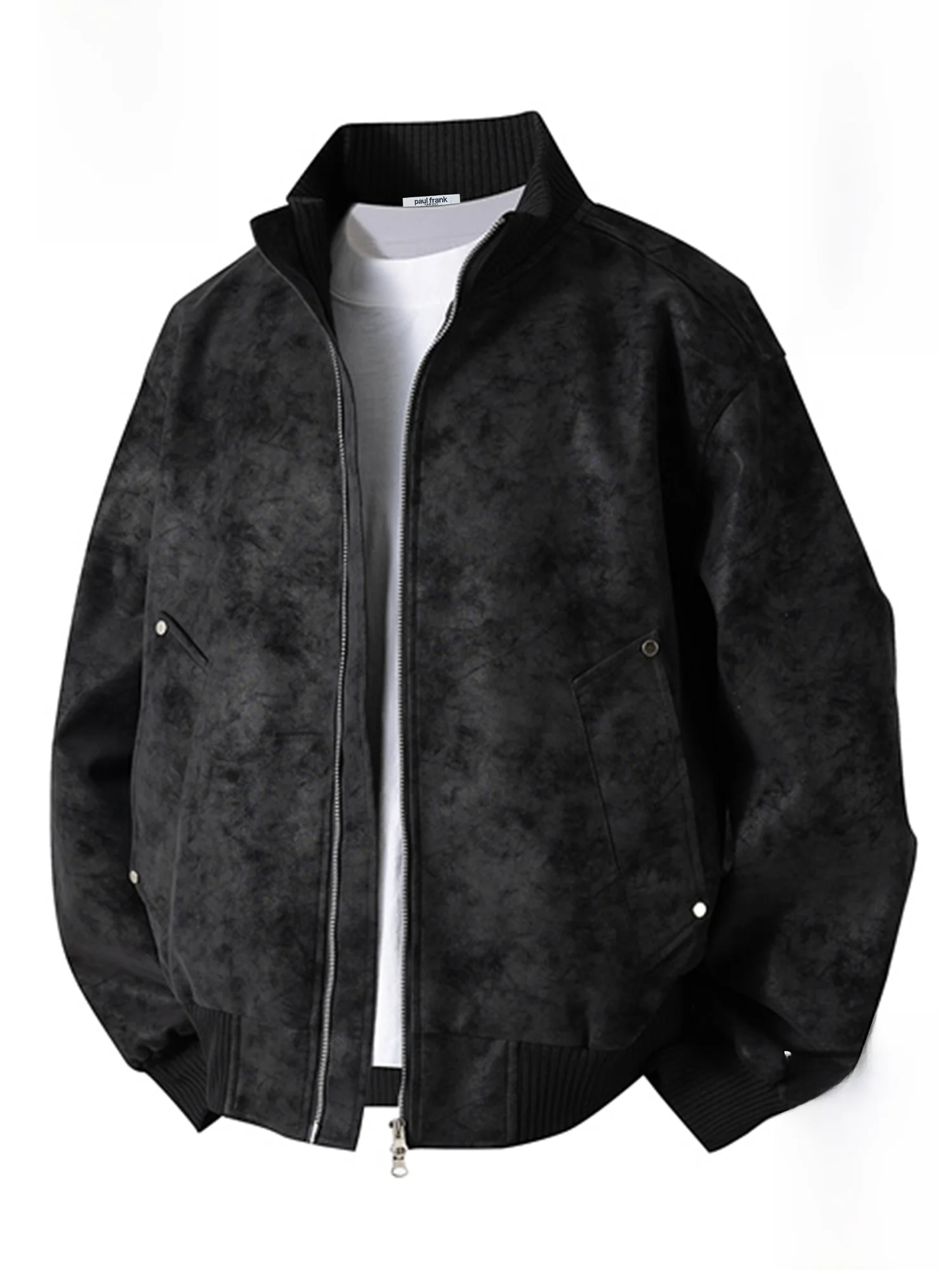 

Мужская повседневная куртка Paul Frank с эффектом тай-дай, на флисовой подкладке, с воротником-стойкой, зимняя теплая ветрозащитная верхняя одежда, удобная, свободного кроя, с длинными рукавами.