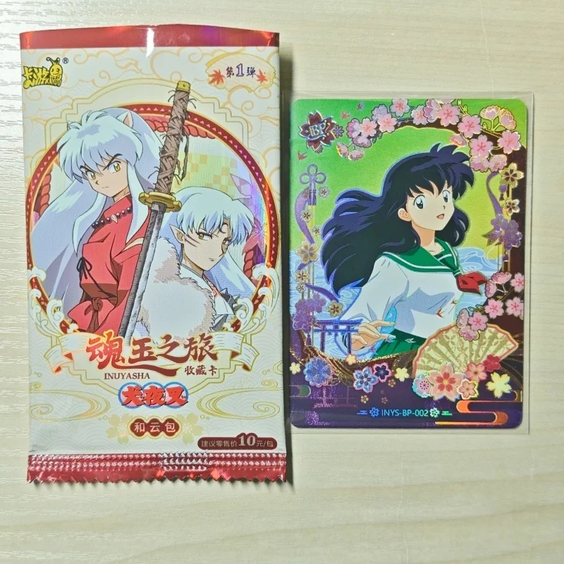 카유 공식 인증 이누야샤 카드 게임 컬렉션 카드 및 클라우드 팩 애니메이션 테마 장난감 취미 수집품