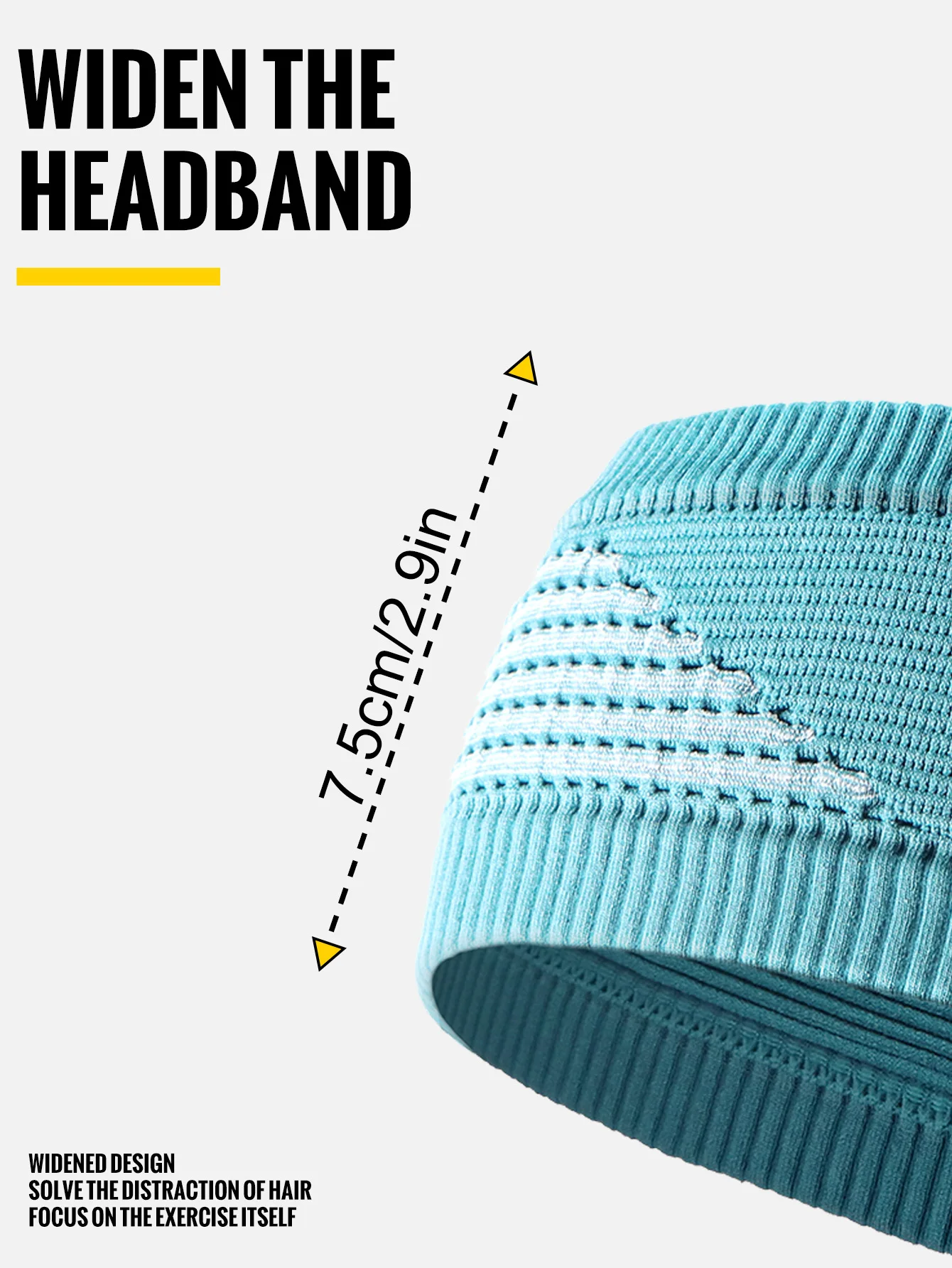WRELS Elastische Sport-Stirnbänder für Damen und Herren, schweißabsorbierend, rutschfest, Yoga-Haarband, schnell trocknend, für Yoga und Laufen – Detail 10