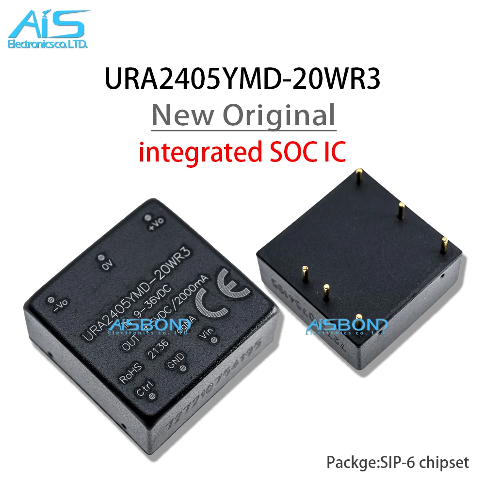 New URA2405YMD-20WR3 URA2405YMD DIP DC-DC converter 20W Ultra wide input isolated regulated dual output