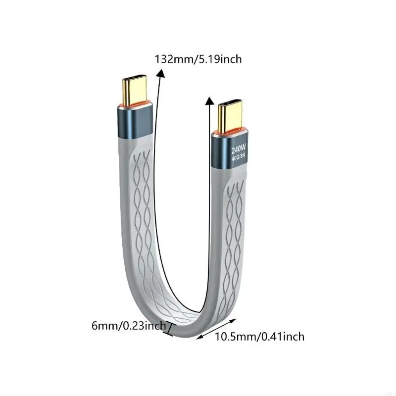G8TA USB4 Data Cable PD240W 5A schnelles USB C zu USB C -Kabel für Thunderbolt4