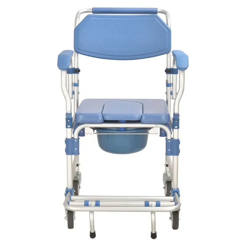 disable toilet wheels chair shower commode transfer chair toilet chair for disabled