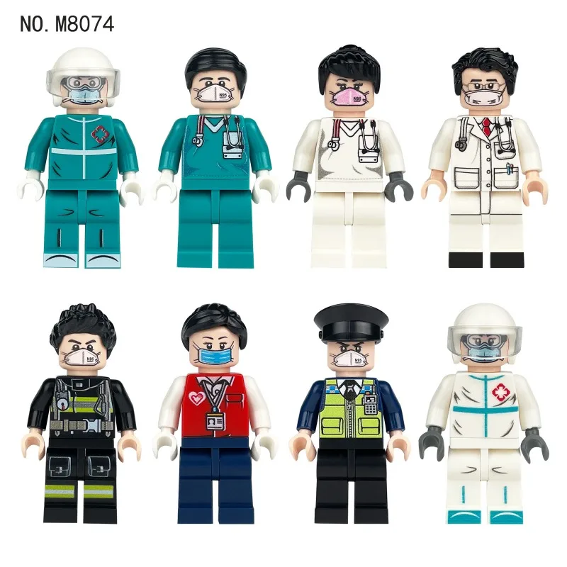 Arzt- und Krankenschwesterpuppen, Lernspielzeug, Minifiguren, humanoide Puppen, Kinderspielzeug, Geburtstagsgeschenke, Zeichentrickfiguren. – Detail 6