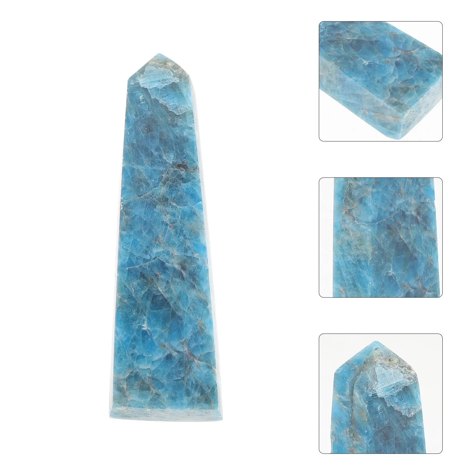 

Moon Stone Natural Crystal Board Delicate Desktop Decor Relaxing Ornament Home Office Table Decoration Crystal Adornment