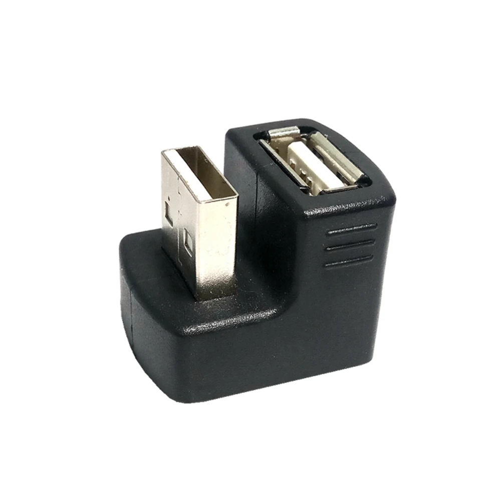 Nieuwe Usb-2.0 Adapter Rechtsonder Of Onderaan Een Stekker Naar Vrouwelijke Extensie 90 180 ° Zwart