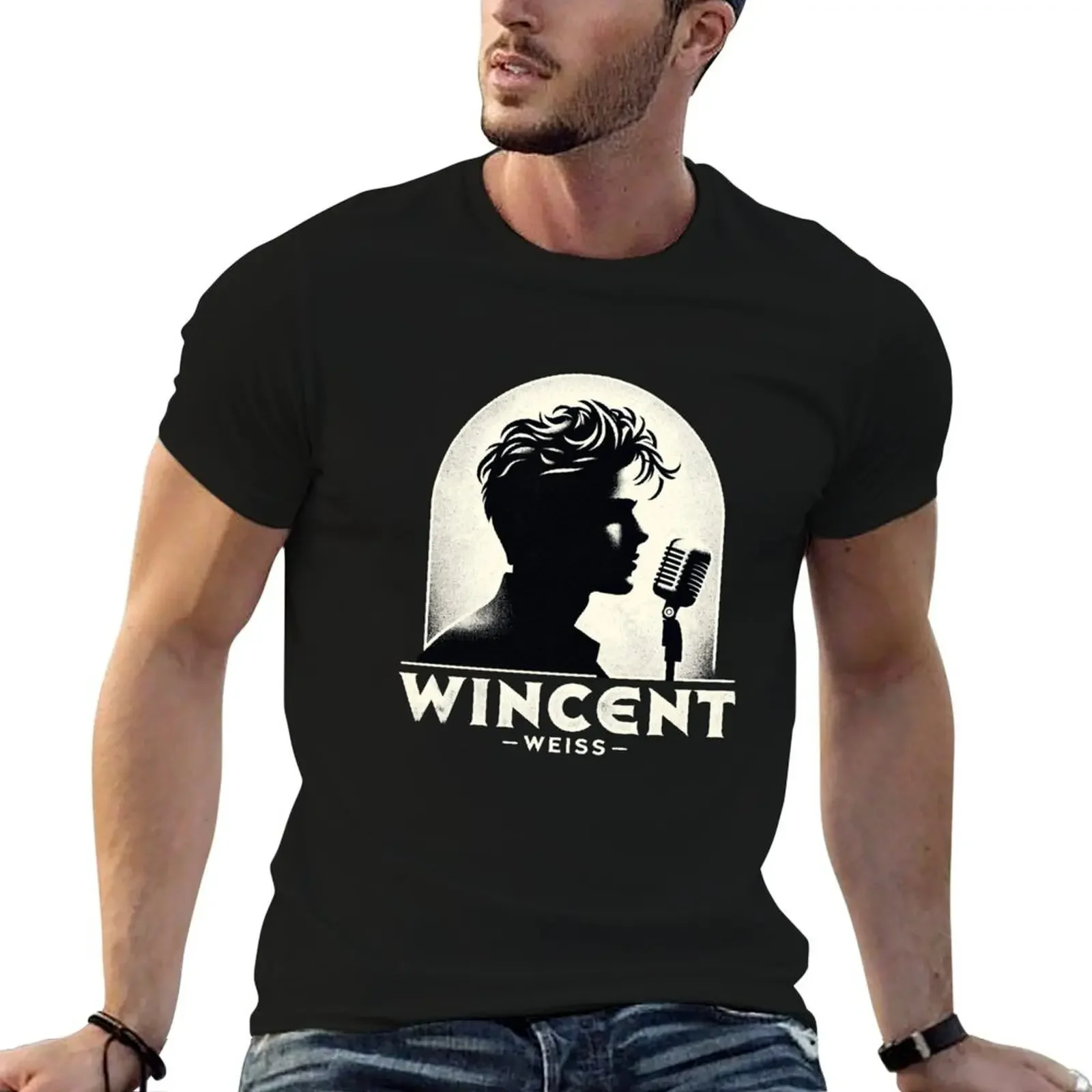 

Wincent Weiss Retro Style (on black) T-Shirt oversized kawaii clothes anime tshirt graphic shirts t shirts men