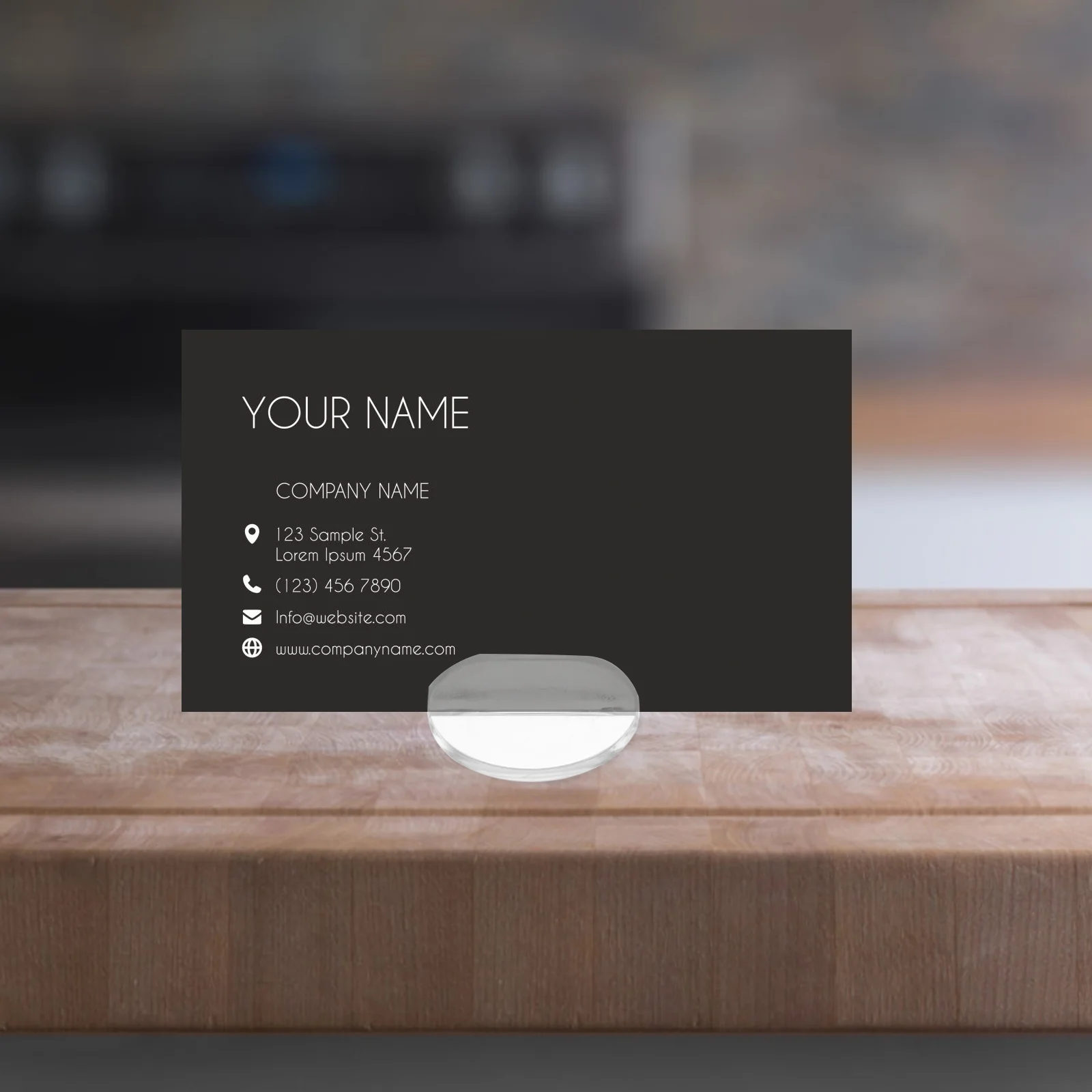 50 Pcs Round Transparent Card Holder Piles Game Business Display Pocket Multiple Table Number