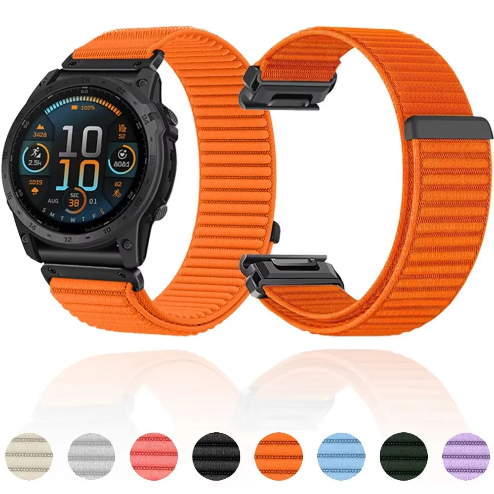 �y�Z�[�����z20mm�A22mm�A26mm�i�C�������[�v�X�g���b�v Garmin Watch Fenix 8�A51�A7X�A7�A7S Pro�A6X�A6�A6S�A5X�AForerunner 970�A570�AInstinct 3�A2X�A2S�AEpix 2�Ή��o���h
