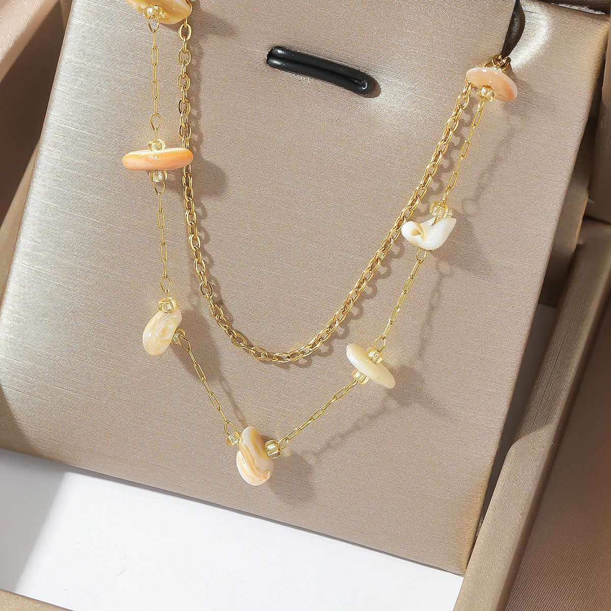 Party Girl Gemstone Duo Set Gold Plated chain match colorful Agate Twilight Ombré Beads Candlelight Sparkle Transition jewelry