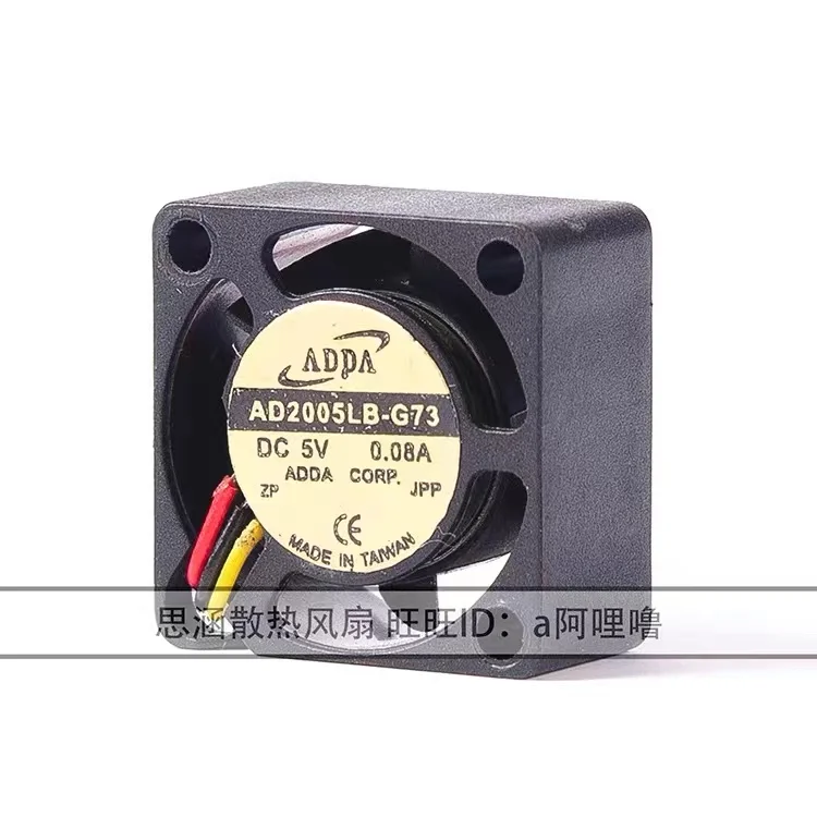 

FOR ADDA 2010 2CM AD2005LB-G73 5V 0.08A mini notebook Cooling Fan 20*20*10MM 20mm