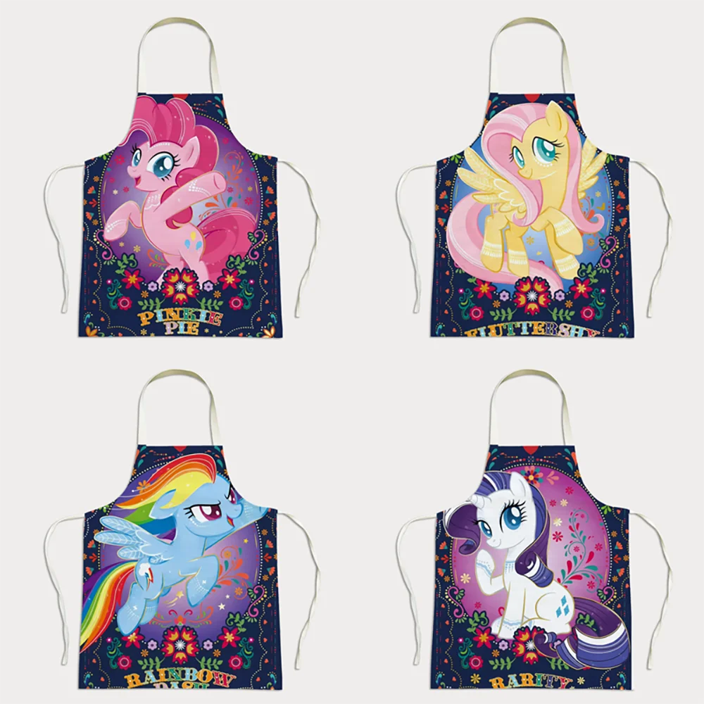 

Adorable My Little Pony Aprons for Baking and Cooking ,Cartoon Adult Children Apron Kitchen Anti-fouling Cleaning Tools