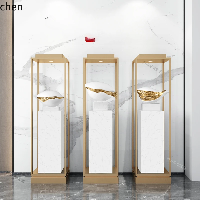 

HXL window display stand Sales office Ornament Hotel lobby Floor-to-ceiling sculpture Marble display stand