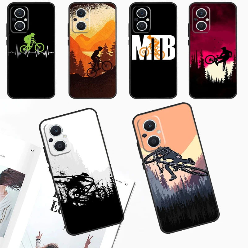 MTB Mountain Bike Cycling Bicycle Case For OPPO Reno 10 Pro 4Z 5Z 8T 4 5 6 7 8 Lite OPPO Find X6 Pro X3 X2 Neo X5 Lite Cover