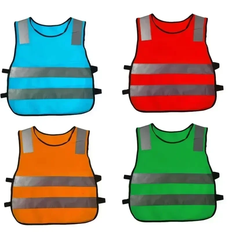 Students Kids Night Safety Reflective Vests Road Traffic Warning Vest for Children Reflective Reflector Vests Clothing Jacket