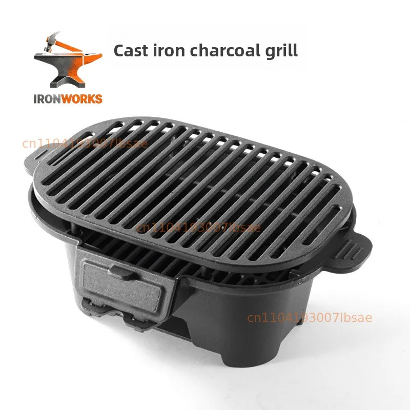new-chinese-style-tea-roasting-stove-convenient-household-outdoor-barbecue-stove-charcoal-oven-charcoal-barbecue-cast-iron