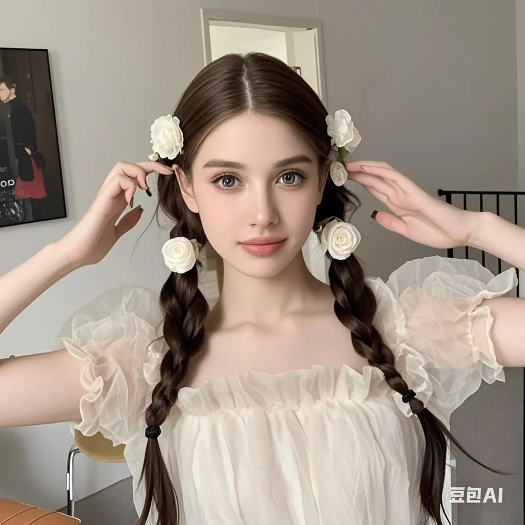 Rose Blume Kopf Seil Französisch Stil Retro Sanfte Blume Darm Haar Ring Künstlerische Satin Glanz Haarband Frau Haar Seil